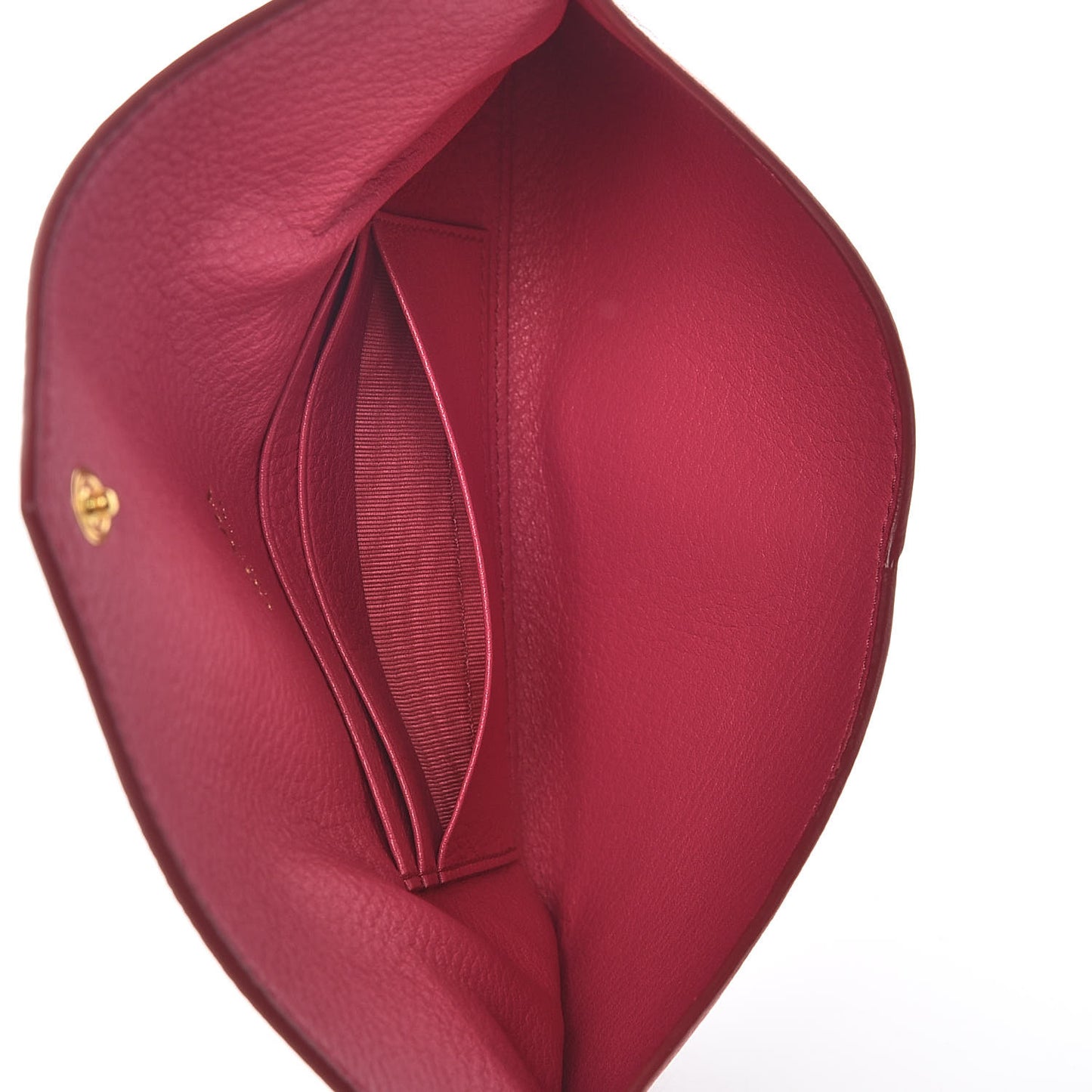 Vitello Grain Letter Wallet Peonia