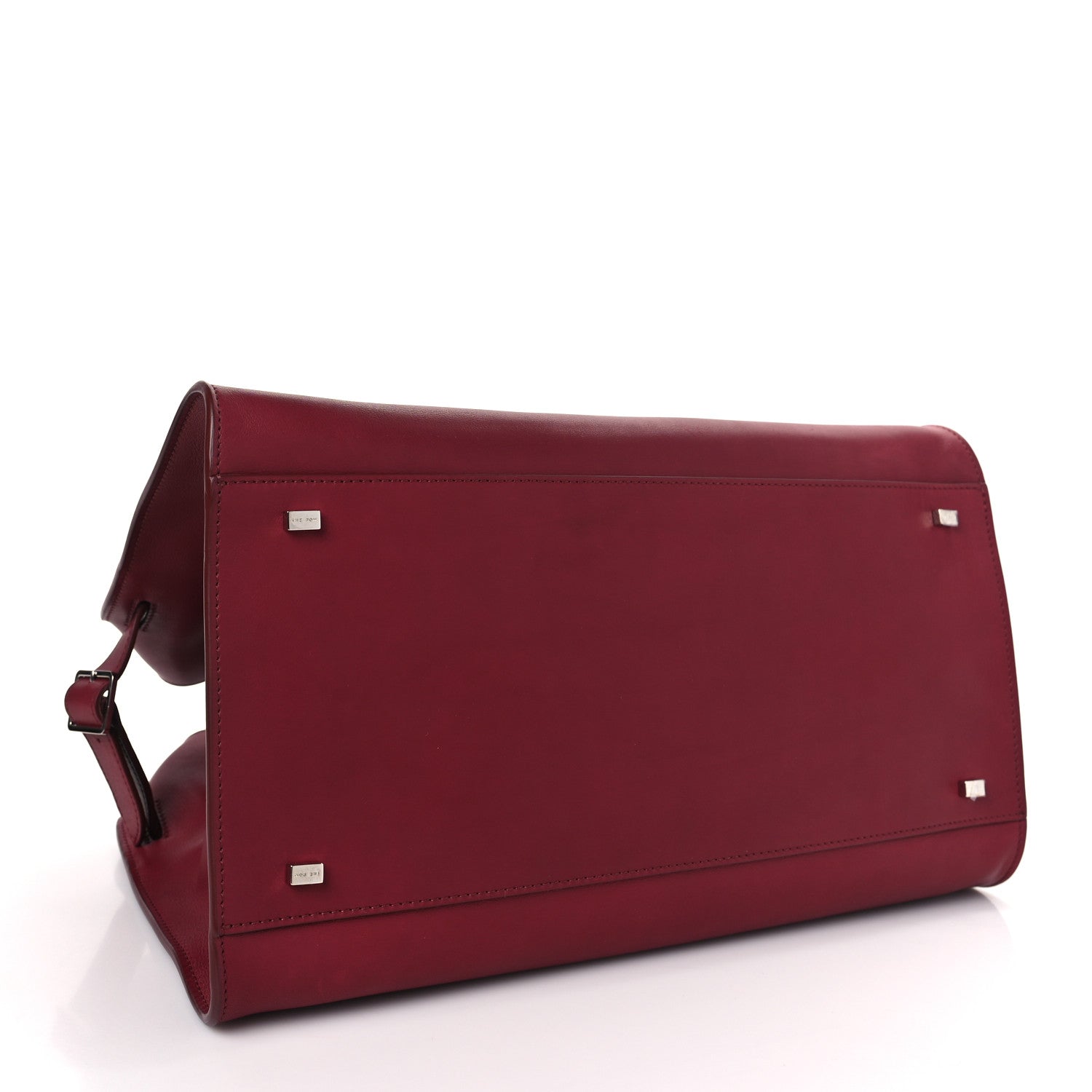 The Row Polished Saddle Calfskin Soft Margaux 15 Amaranto 4 of 9