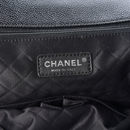 Chanel Tweed Trip Top Handle Flap Black 8 of 9