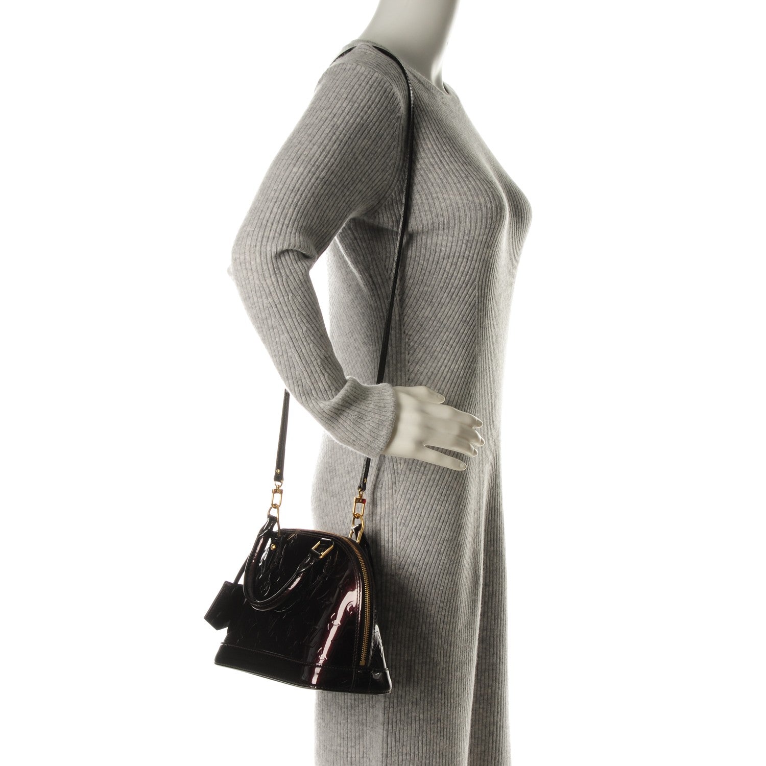 Louis Vuitton Vernis Alma BB Amarante 2 of 7