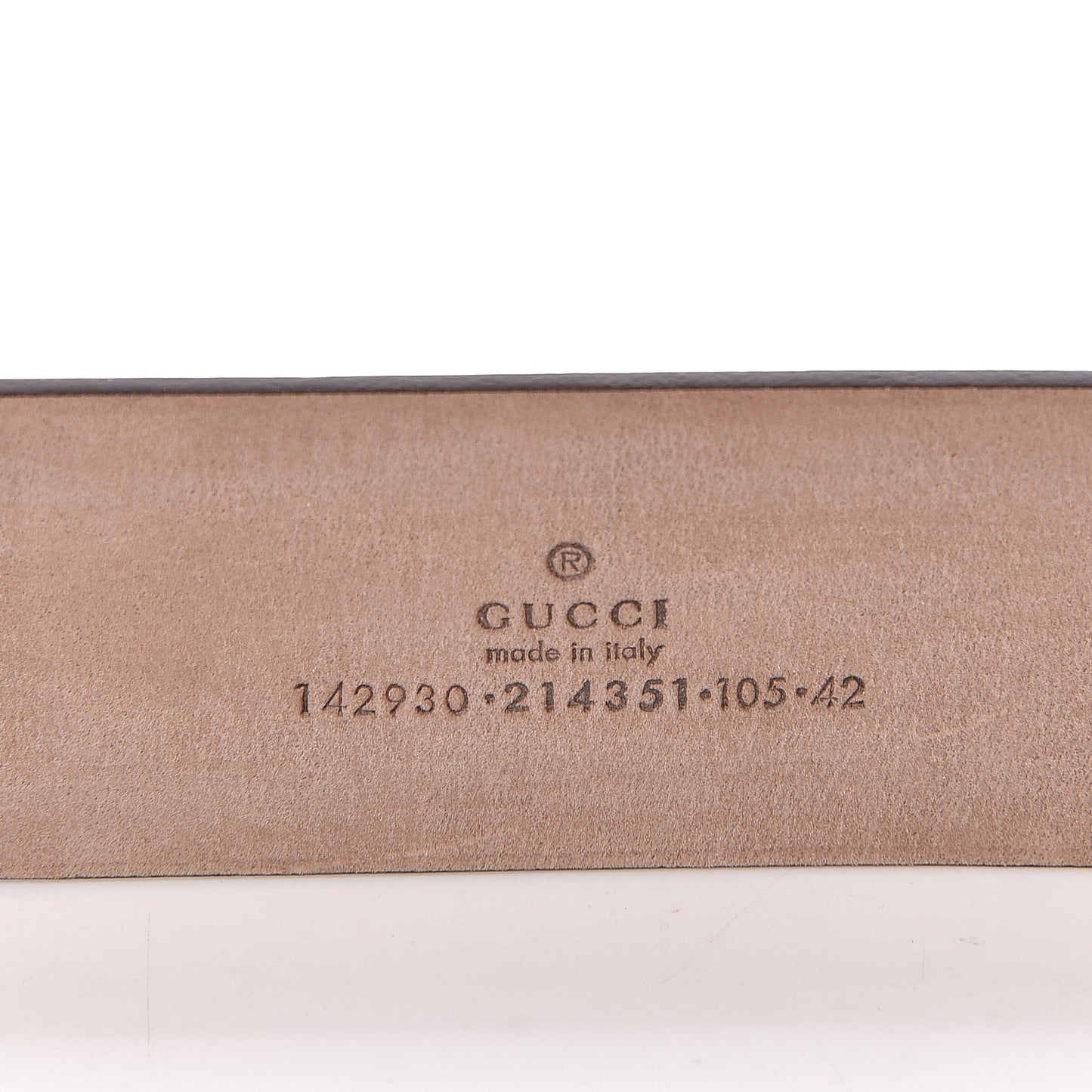 GG Supreme Monogram Niagara Lux Calfskin Interlocking G 40mm Belt 105 42 Beige Ebony Cocoa