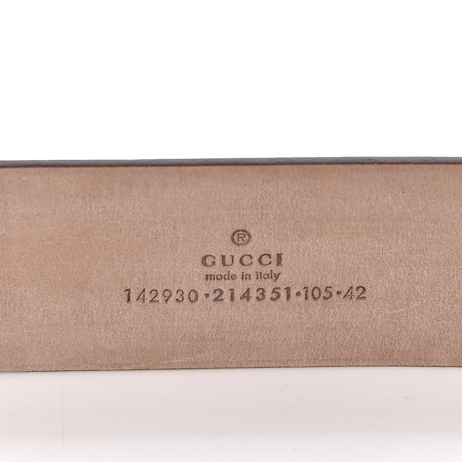 Gucci GG Supreme Monogram Niagara Lux Calfskin Interlocking G 40mm Belt 105 42 Beige Ebony Cocoa 4 of 6