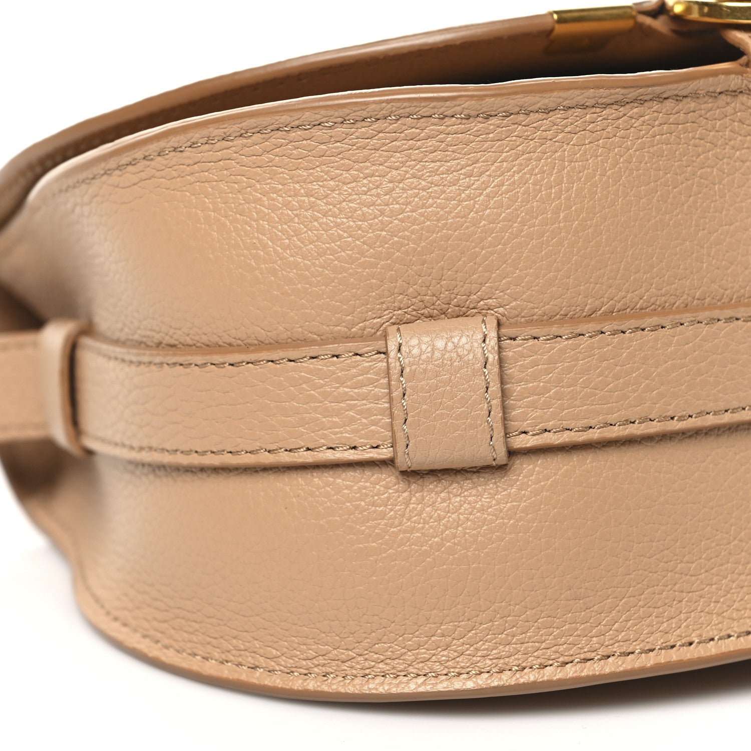 Chloe Grained Calfskin Small Marcie Saddle Bag Light Tan 8 of 11