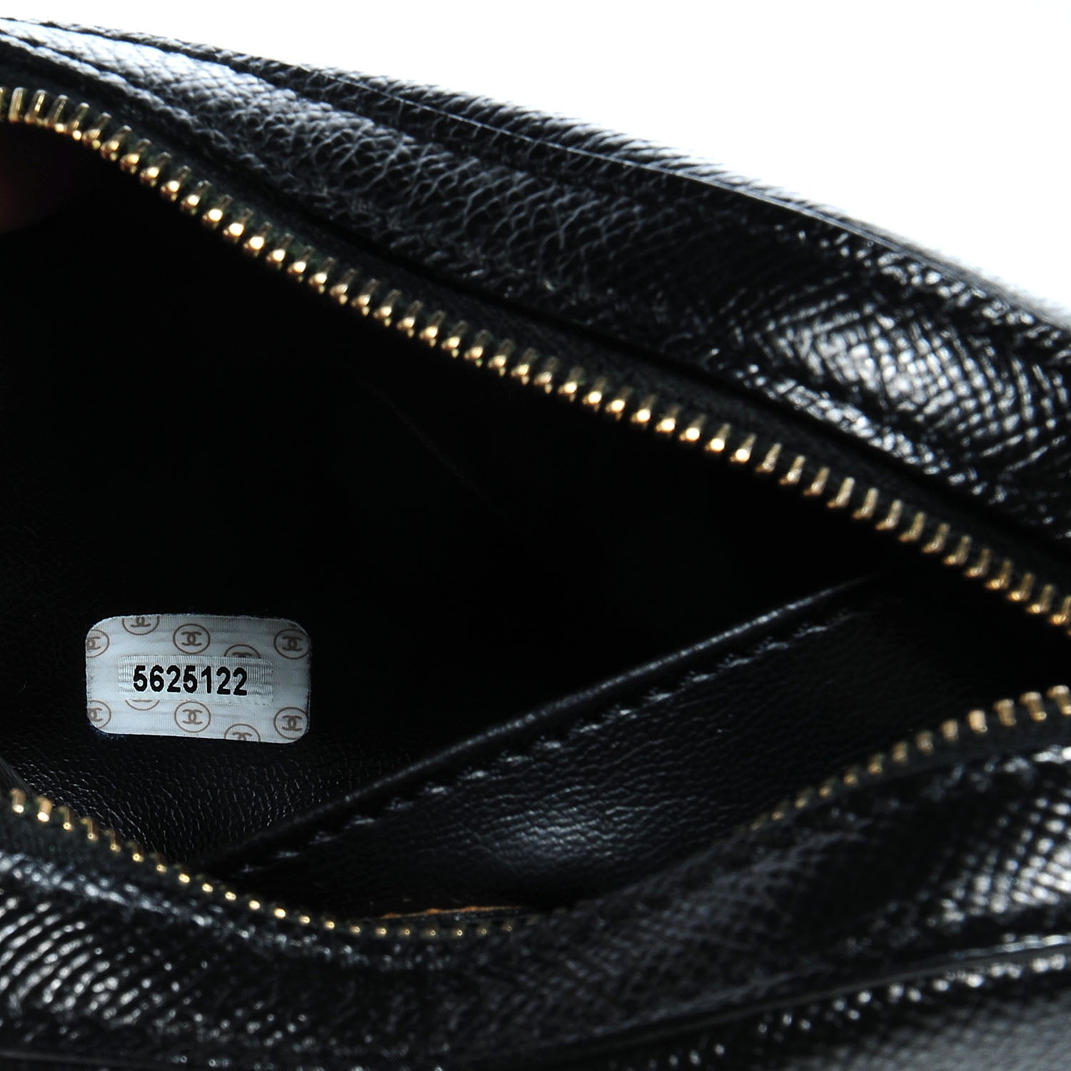 Chanel Grained Calfskin Vanity Cosmetic Case Black 6 of 7