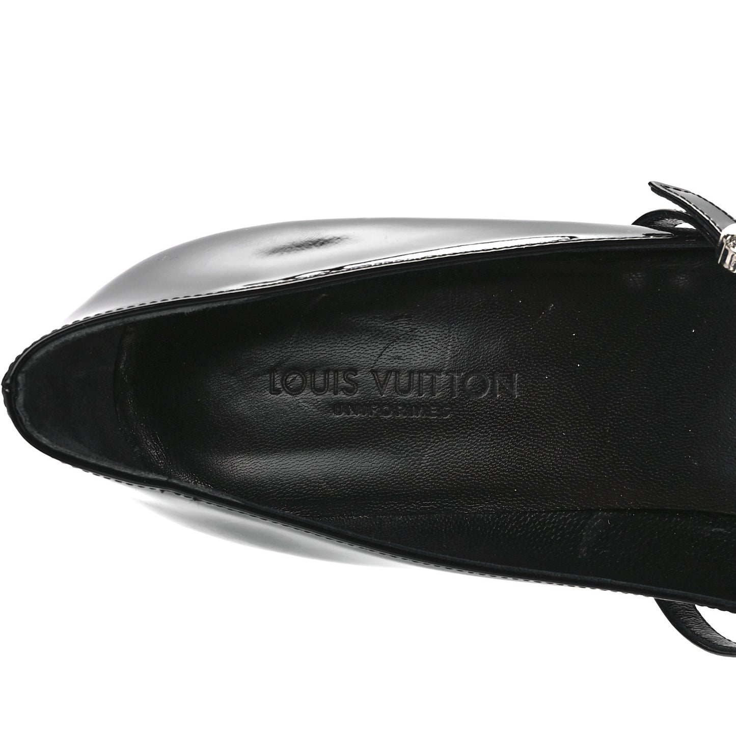 Patent Silhouette Ankle Boots 40 Black