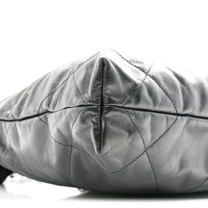 Chanel Shiny Calfskin Quilted Small Chanel 22 Black 11 of 12