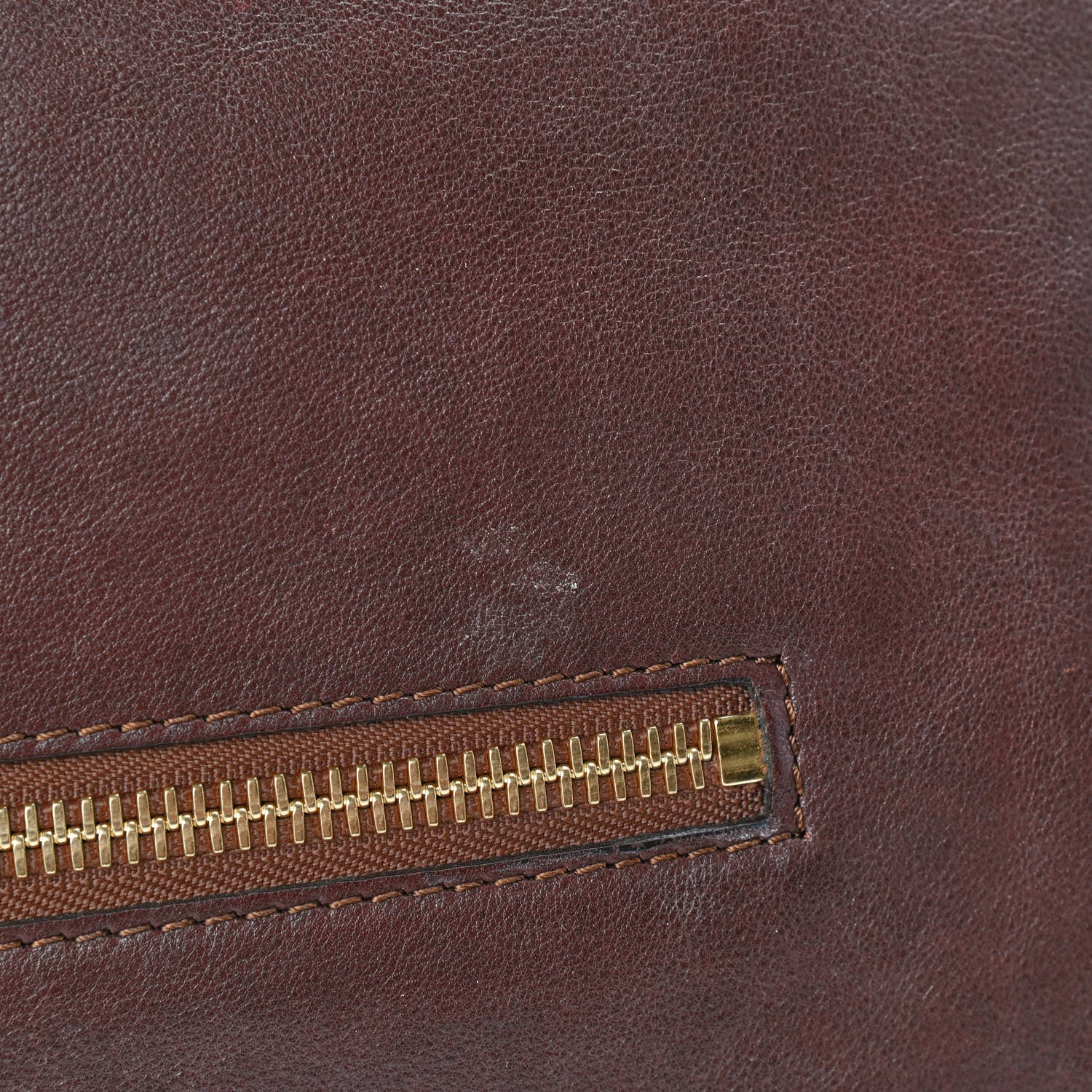 Burberry Soft Calfskin House Check Big Crush Tote Brown Ochre 14 of 21