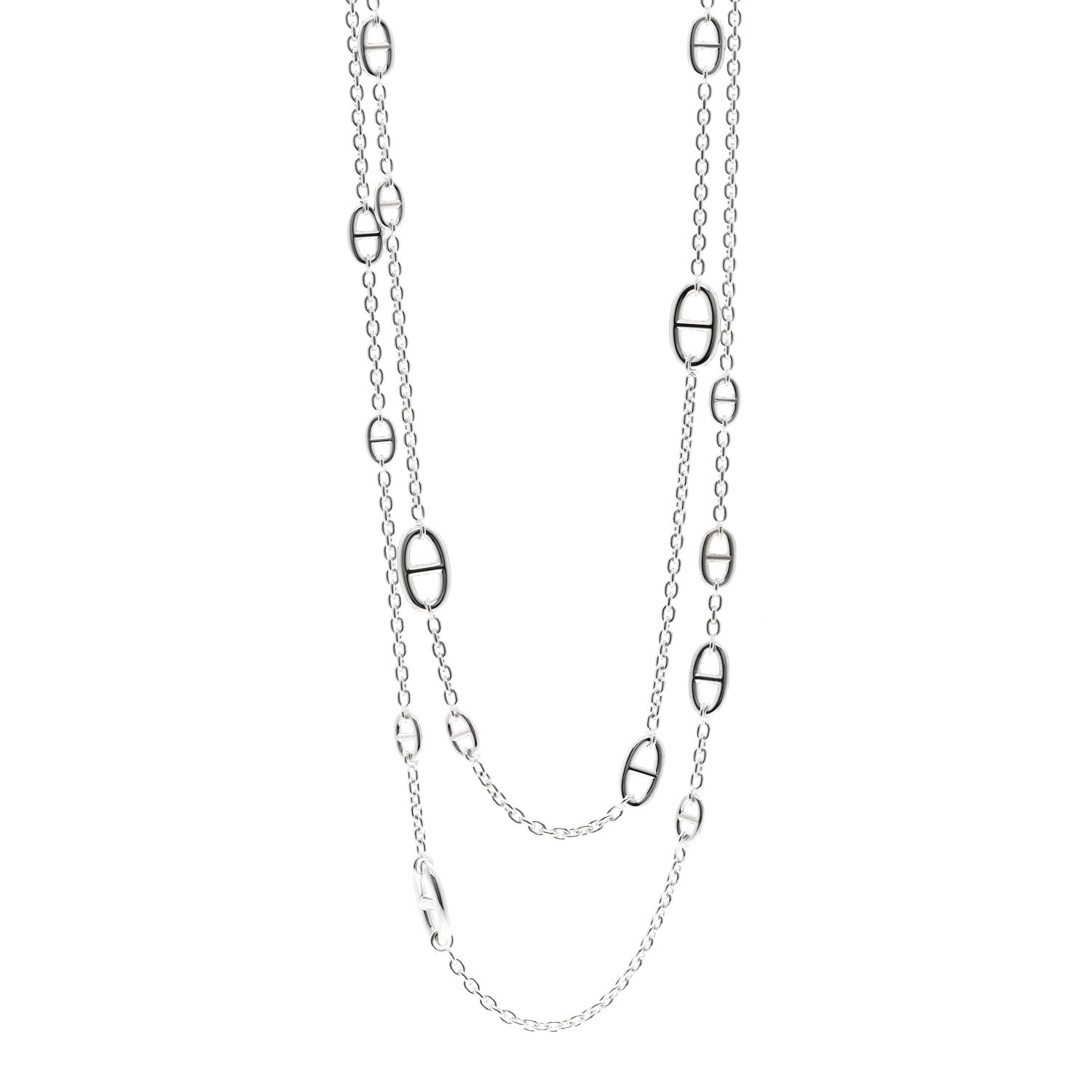 Hermes Sterling Silver Farandole Necklace 160 1 of 6