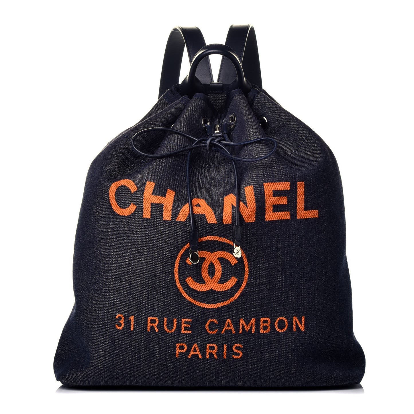 Canvas Large Deauville Backpack Denim Blue