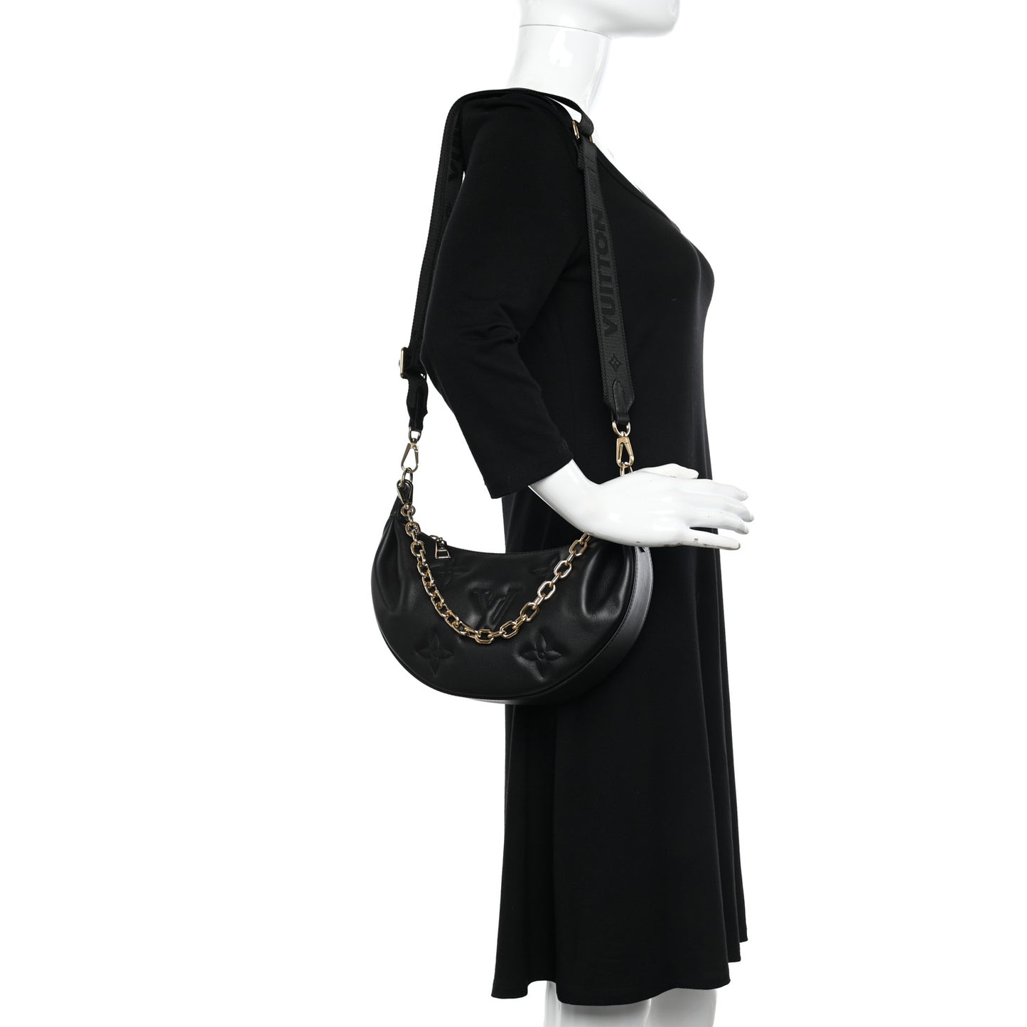 Calfskin Bubblegram Over The Moon Black