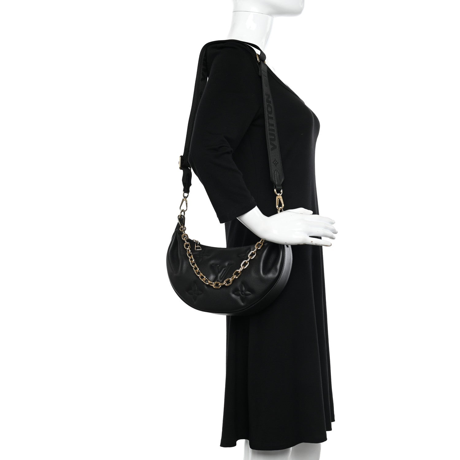Louis Vuitton Calfskin Bubblegram Over The Moon Black 2 of 9
