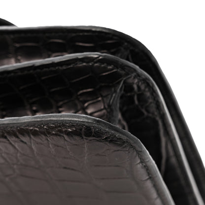 Hermes Matte Alligator Constance 18 Black 13 of 15