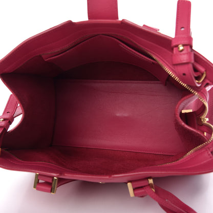 Saint Laurent Calfskin Small Classic Y Cabas Fuchsia 5 of 11