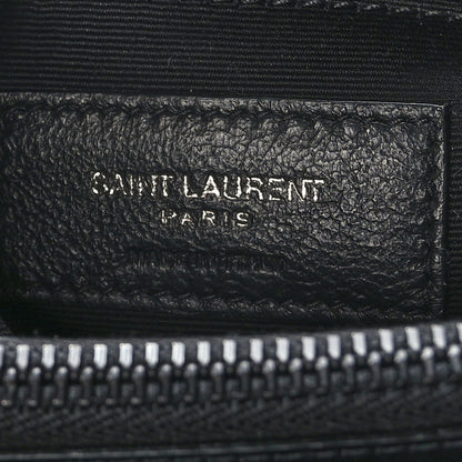 Saint Laurent Calfskin Y Quilted Monogram Monochrome Medium Loulou Chain Satchel Black 6 of 9