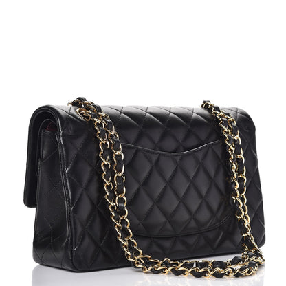 Chanel Lambskin Quilted Medium Double Flap Black 3 of 8