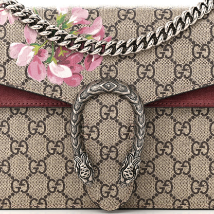 Gucci GG Supreme Monogram Blooms Small Dionysus Shoulder Bag Beige Multicolor Dry Rose 8 of 11
