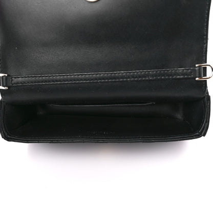 Christian Dior Lambskin Cannage Dior Talk Phone Pouch Black 4 of 11