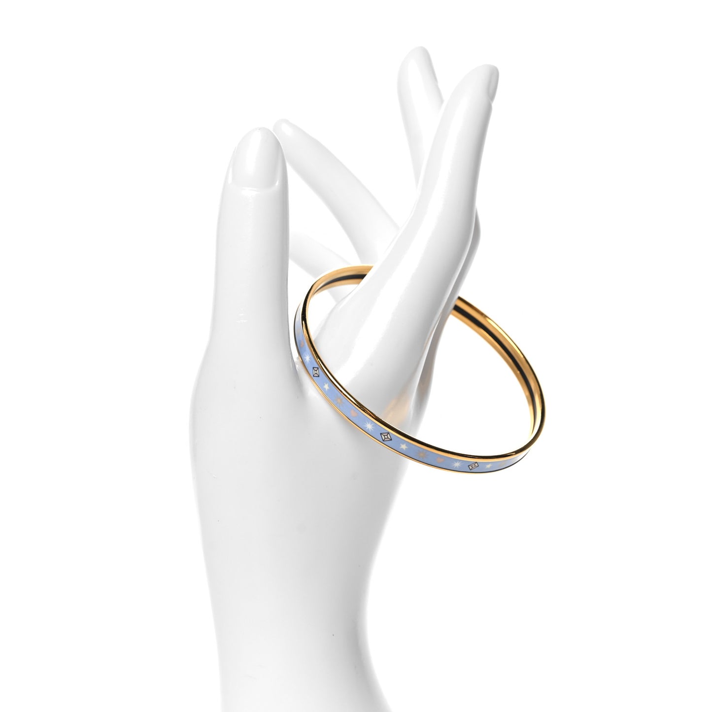 Enamel Printed Chorus Stellarum Extra Narrow Bracelet 65 Lumiere