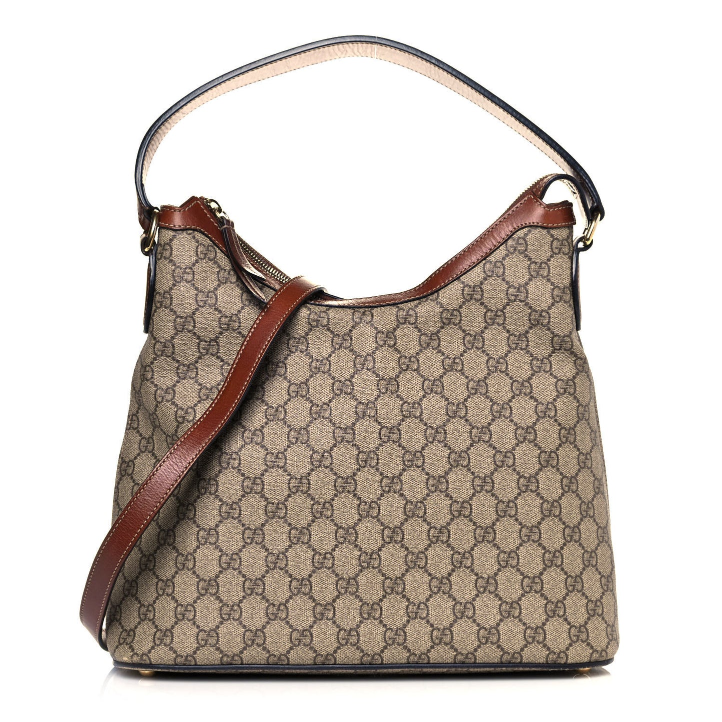GG Supreme Monogram Linea A Hobo Brown