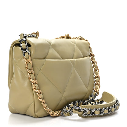 Chanel Lambskin Quilted Medium Chanel 19 Flap Light Green 3 of 9