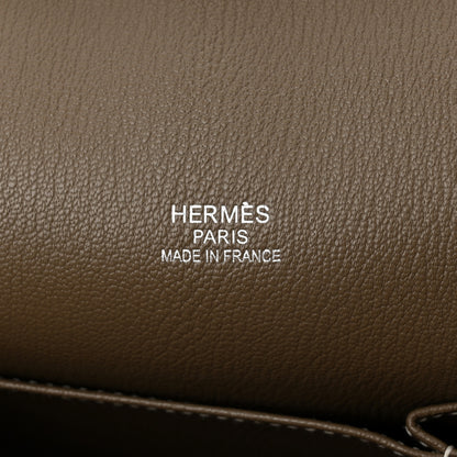 Hermes Taurillon Clemence Jypsiere 34 Etoupe 6 of 14
