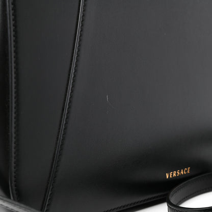 Versace Vitello Barocco Virtus Small Top Handle Shoulder Bag Black 10 of 11