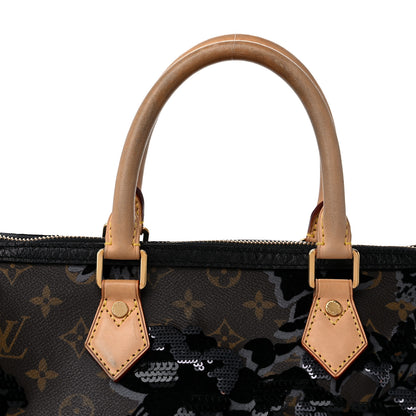 Louis Vuitton Monogram Fleur De Jais Sequins Speedy 30 13 of 13