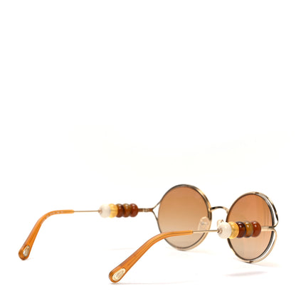Chloe Round Sunglasses CE167S Gold 4 of 6