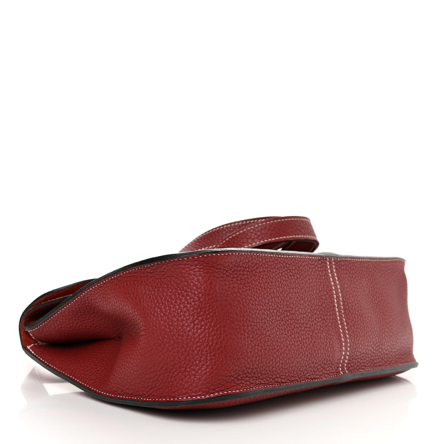 Hermes Taurillon Clemence Halzan 31 GM Rouge Grenat 4 of 12
