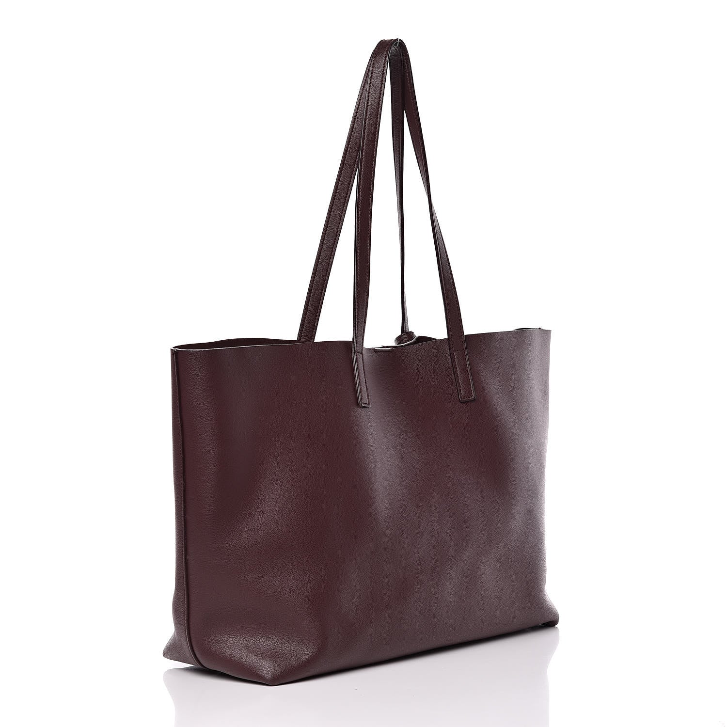 Saint Laurent Calfskin Large Shopping Tote Bordeaux 4 of 21