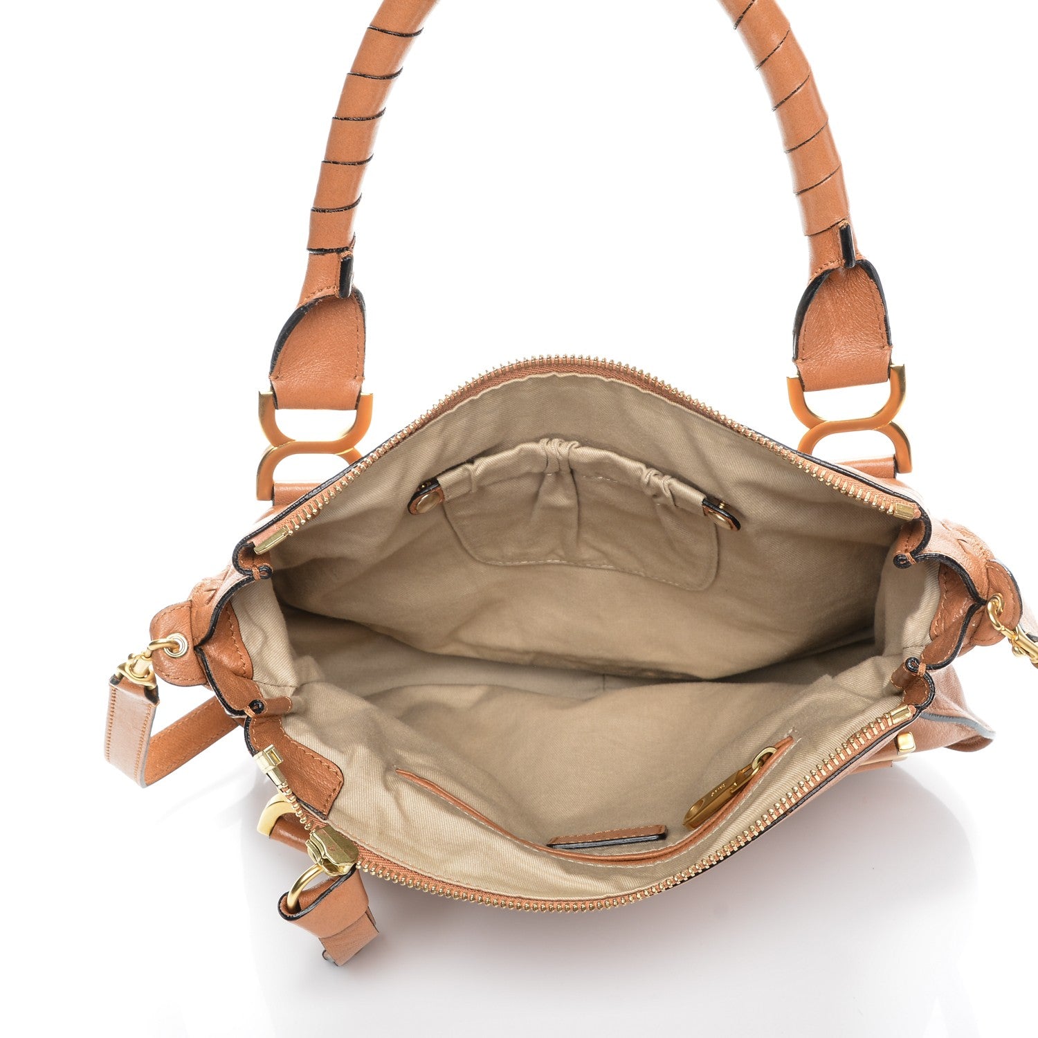 Chloe Calfskin Medium Marcie Satchel Tan 5 of 7