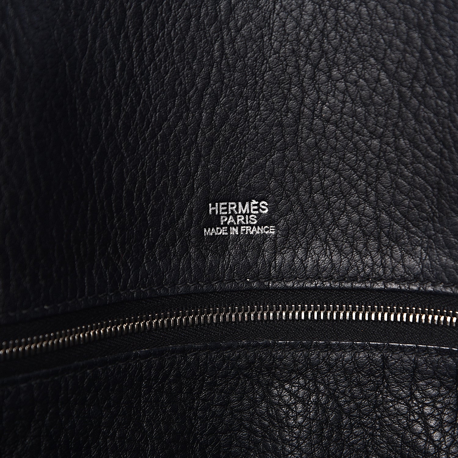 Hermes Taurillon Clemence Victoria II Cabas 32 Black 6 of 9