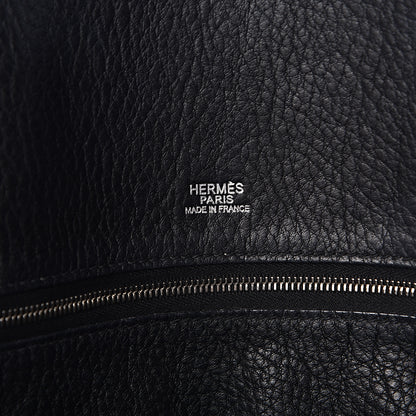 Hermes Taurillon Clemence Victoria II Cabas 32 Black 6 of 9