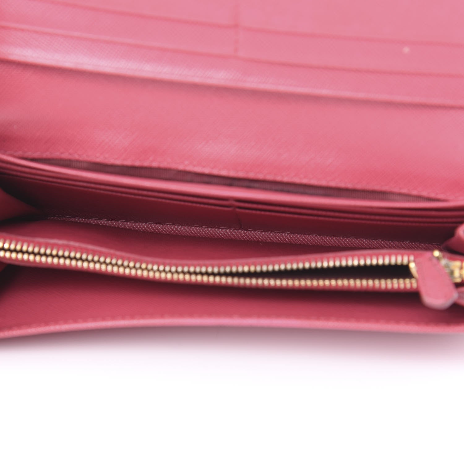 Prada Saffiano Bow Continental Wallet Peonia 5 of 17