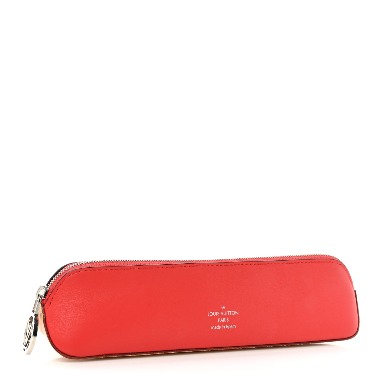 Monogram Elizabeth Pencil Pouch Red