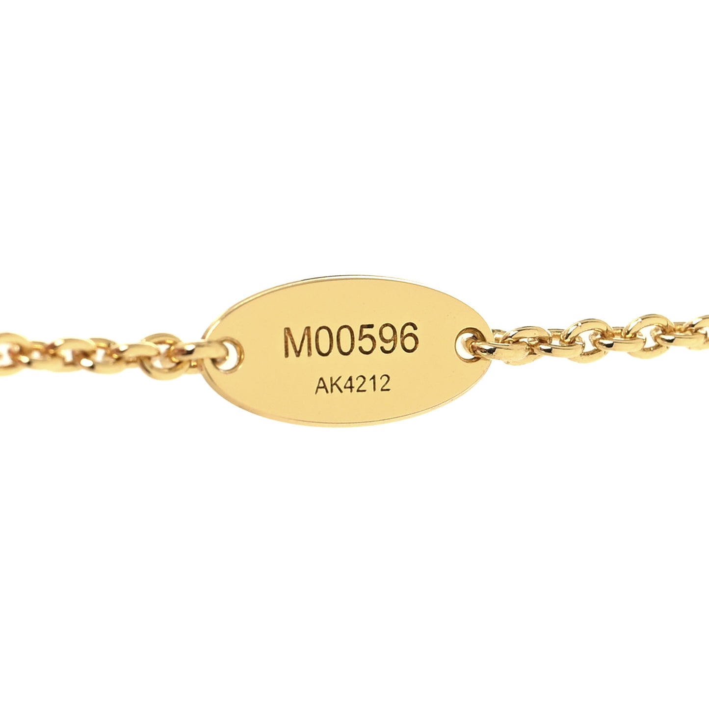 Metal Crystal LV Iconic Necklace Gold