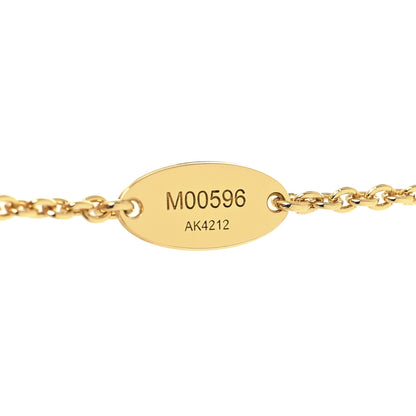 Louis Vuitton Metal Crystal LV Iconic Necklace Gold 6 of 6