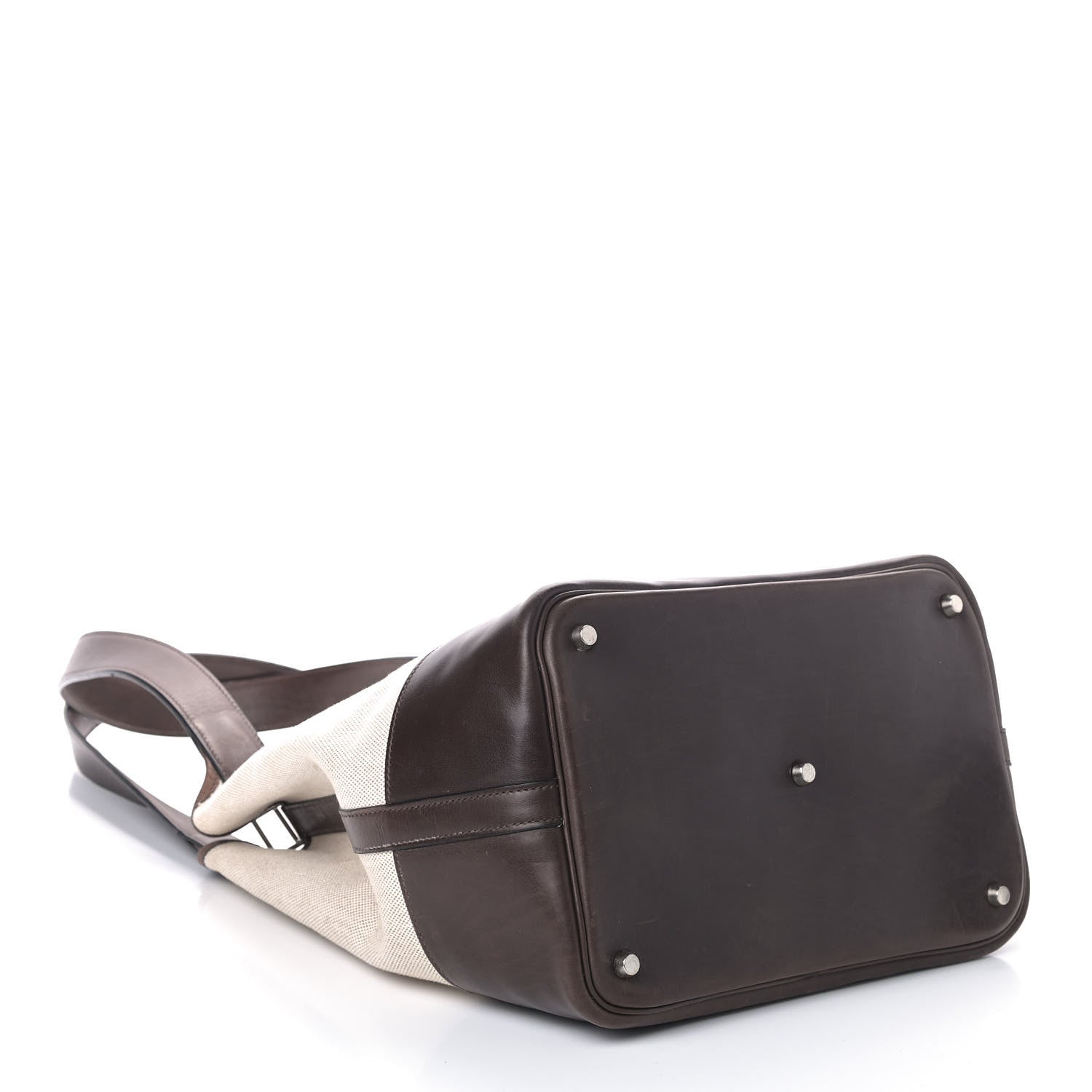 Hermes Toile Swift Picotin 26 GM Chocolate 3 of 7