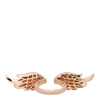Anita Ko 18K Rose Gold Diamond Double Wing Ring 54 7 3 of 5