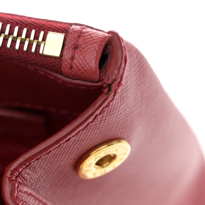 Prada Saffiano Lux Small Galleria Double Zip Tote Fuoco 15 of 16