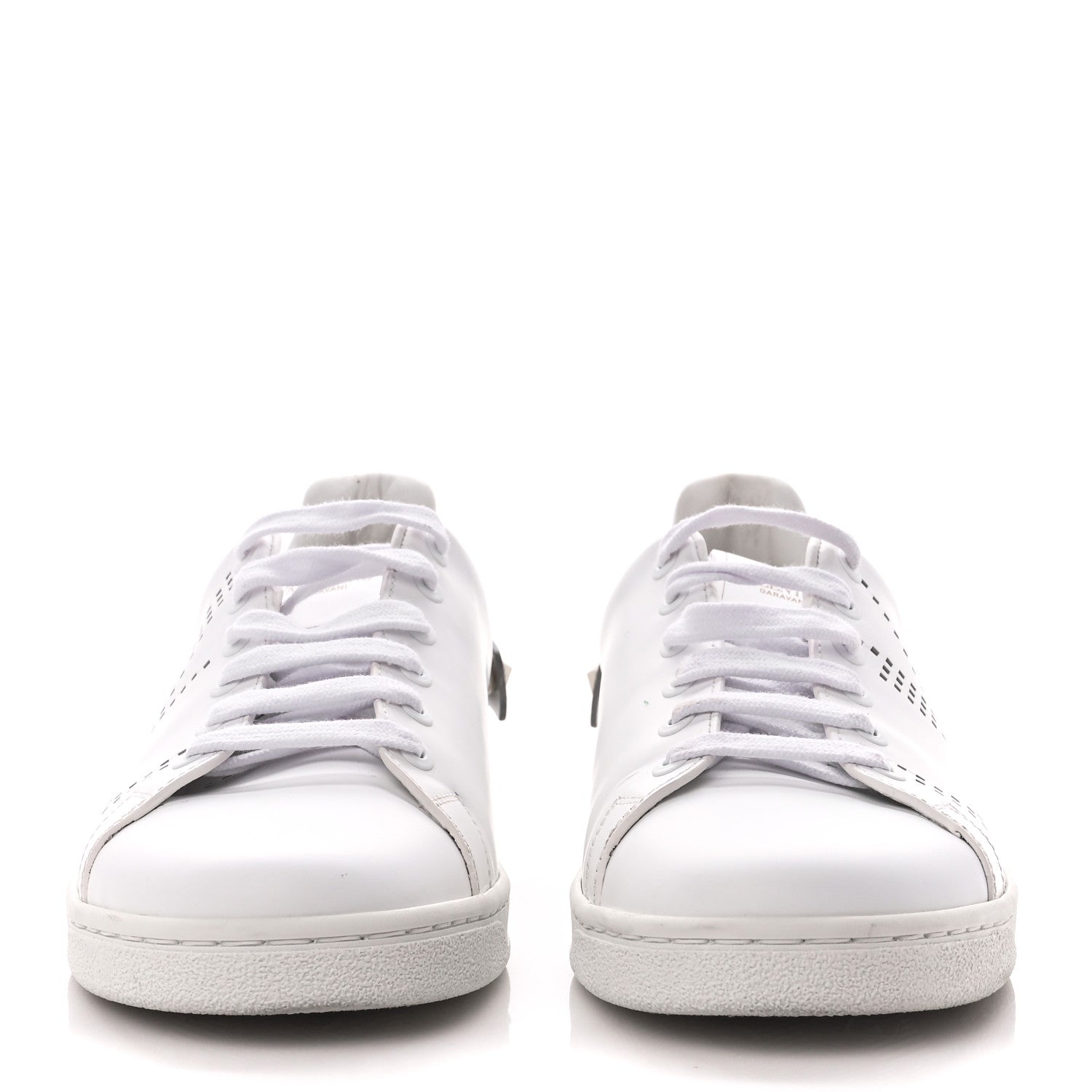 Valentino Garavani Calfskin Womens Backnet Sneakers 38.5 White Silver 2 of 11