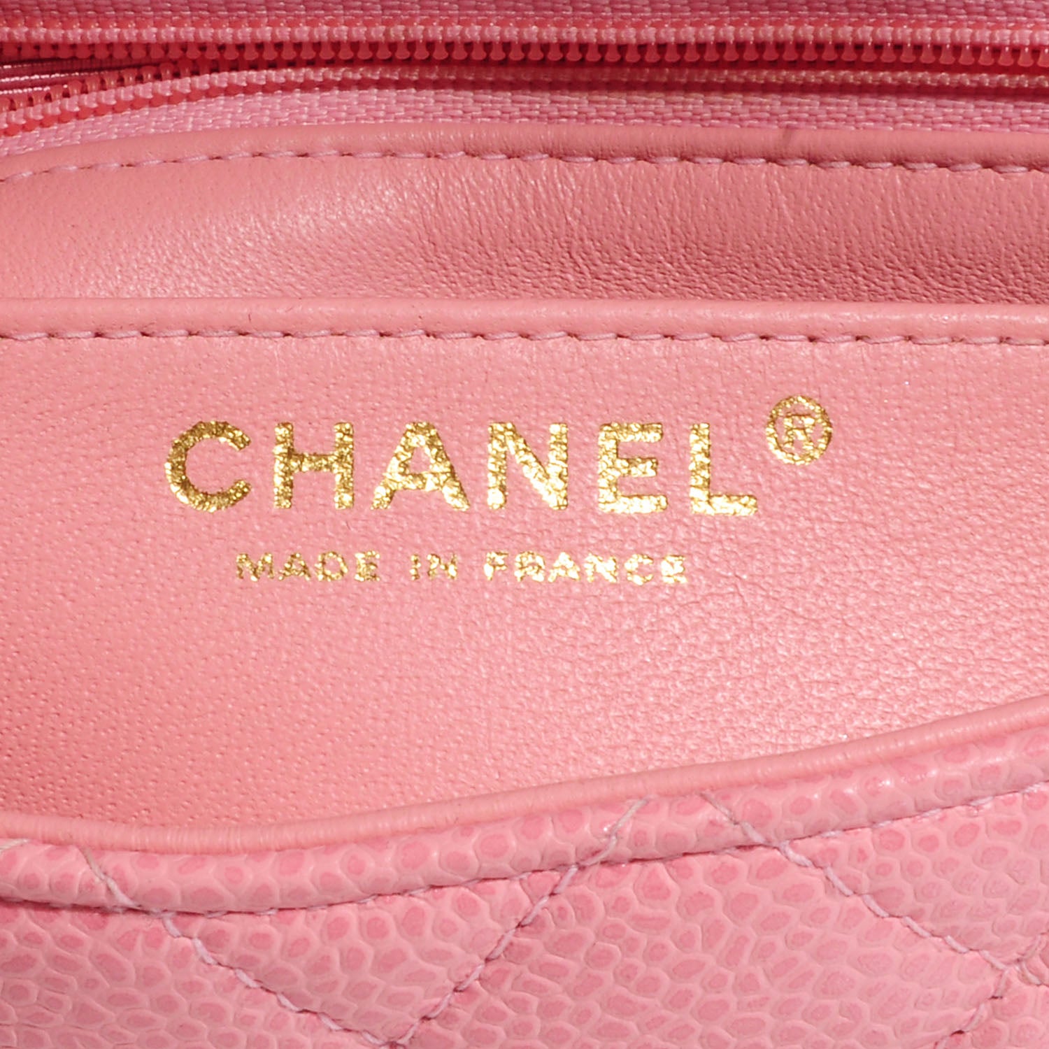 Chanel Caviar Quilted Mini Square Flap Pink 7 of 9