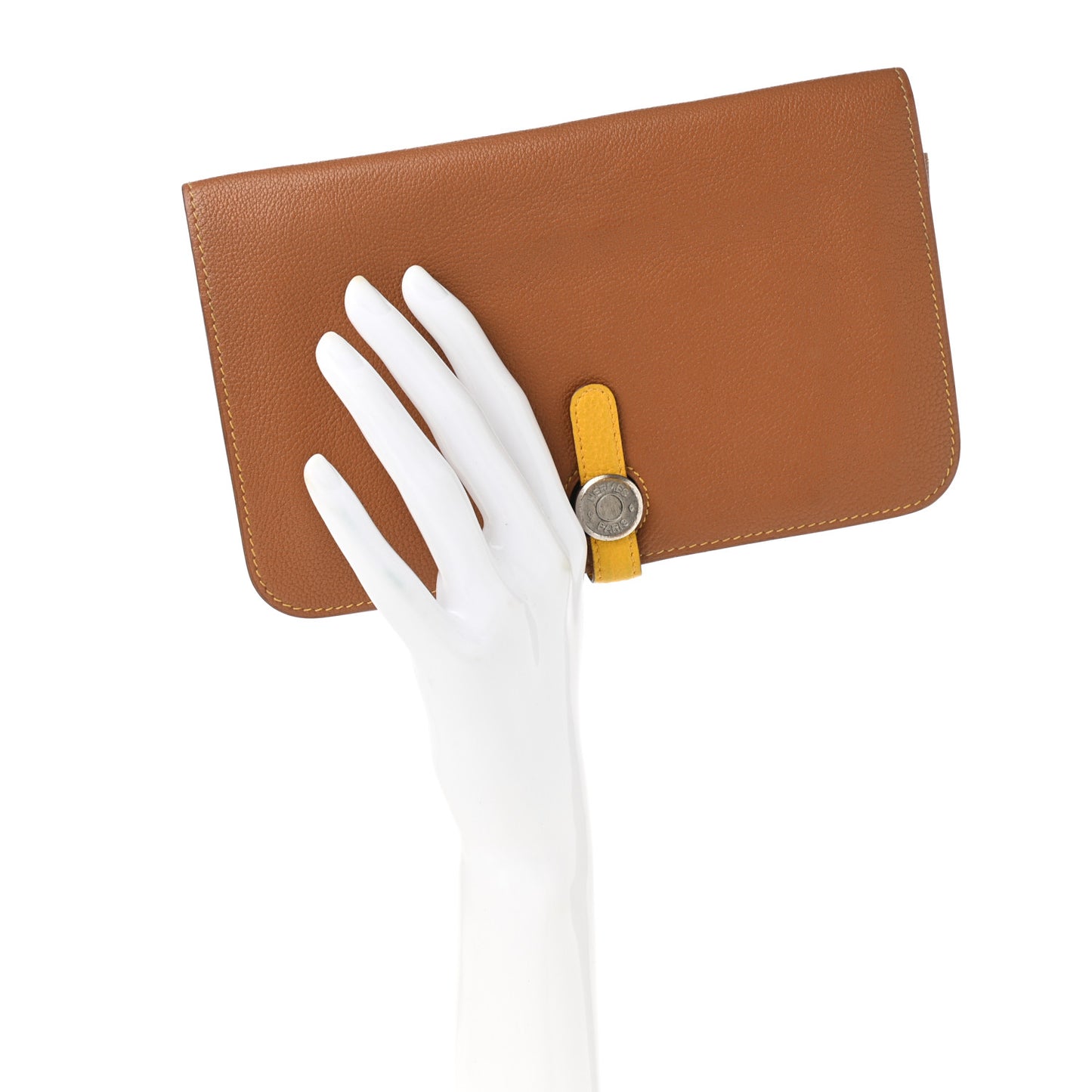 Togo Dogon Duo Wallet Gold Soleil
