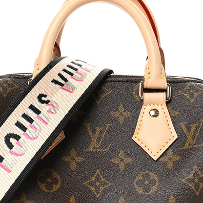 Louis Vuitton Monogram Speedy Bandouliere 20 Black 7 of 10