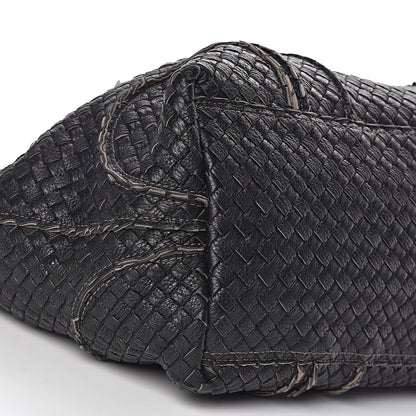 Bottega Veneta Cervo Intrecciato Large Shopping Tote Black 9 of 9