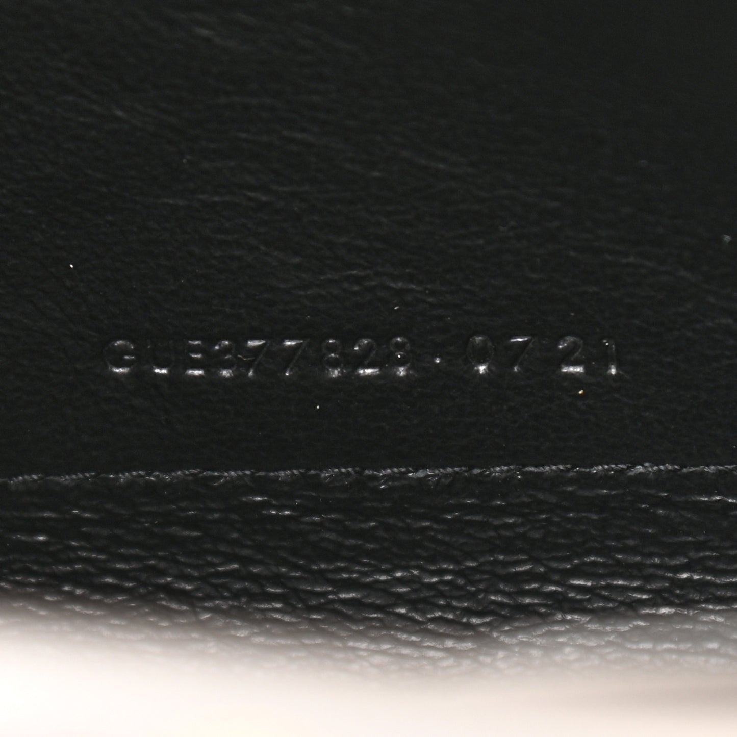 Grain De Poudre Matelasse Chevron Monogram Chain Wallet Fog