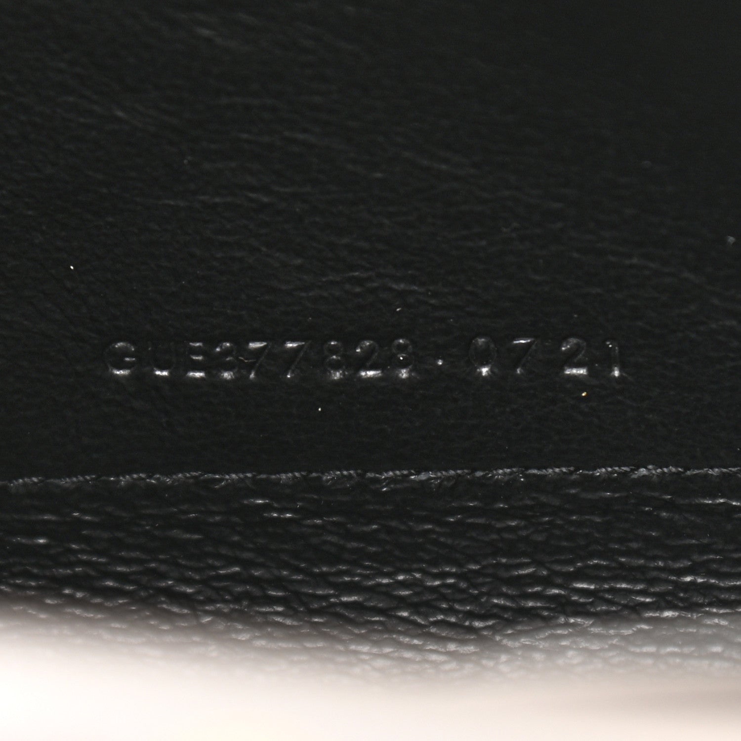 Saint Laurent Grain De Poudre Matelasse Chevron Monogram Chain Wallet Fog 7 of 10