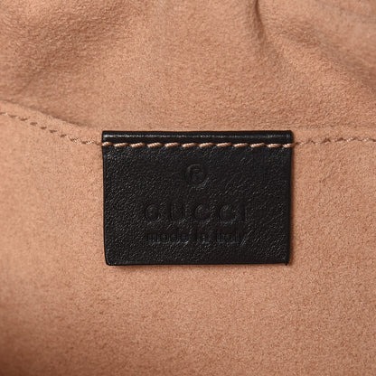 Gucci Calfskin Matelasse Small GG Marmont Chain Shoulder Bag Black 6 of 7