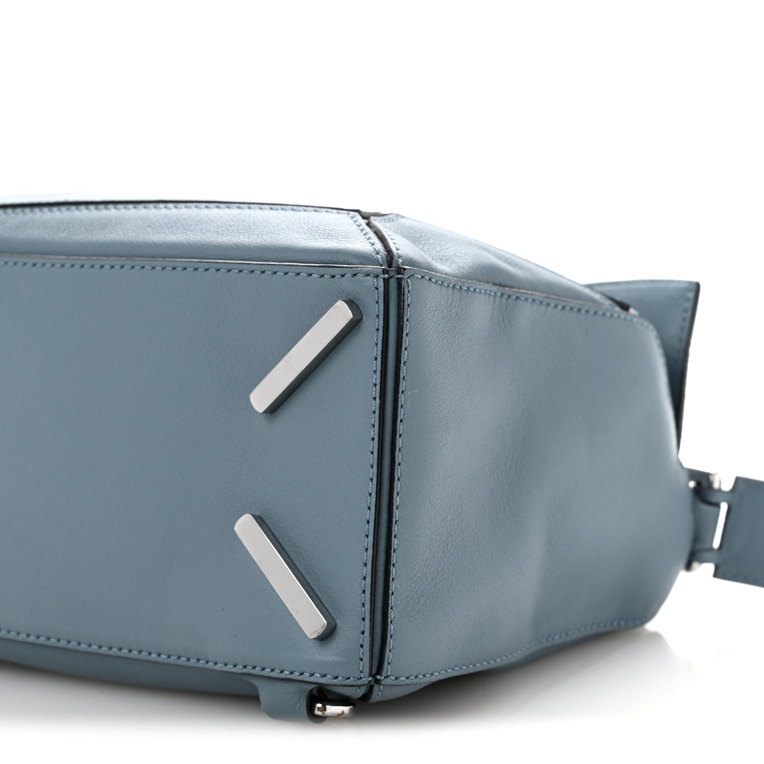 Loewe Calfskin Small Puzzle Bag Stone Blue 10 of 13