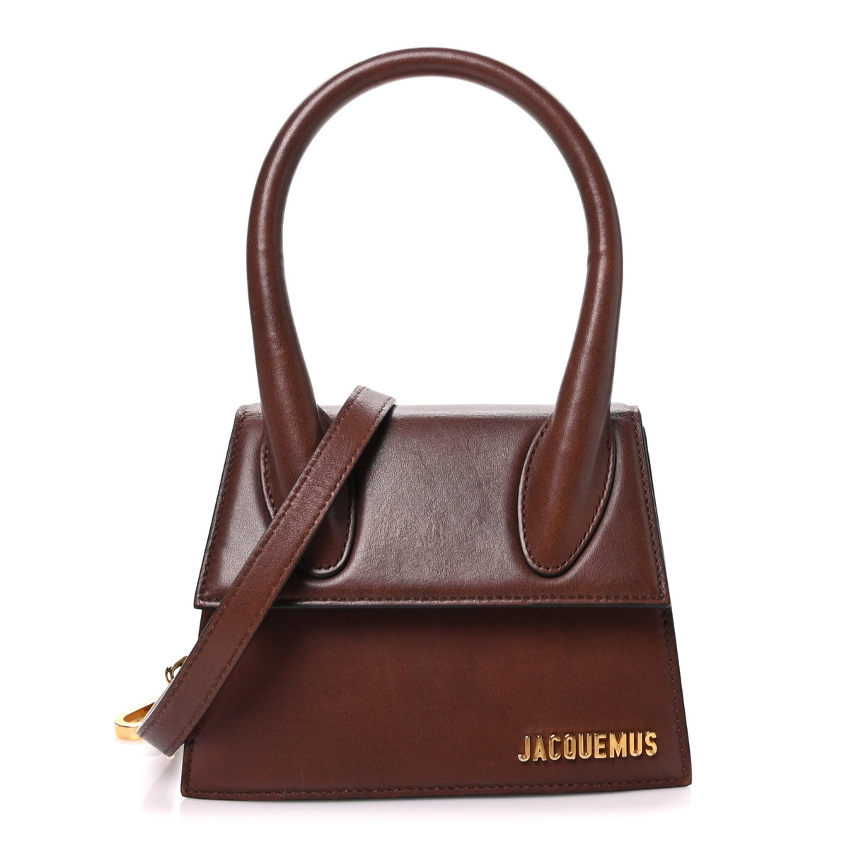 Jacquemus Smooth Calfskin Le Chiquito Moyen Dark Brown 1 of 9